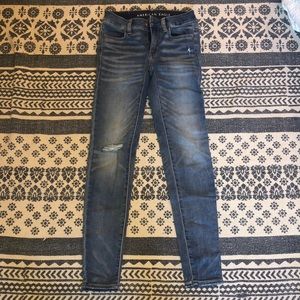 American Eagle Blue Jegging Size: 00